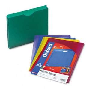  Expanding File Jackets, Letter, Poly, Blue/Green/Purple 