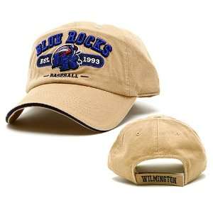  Wilmington Blue Rocks Fox Adjustable Cap   Khaki 