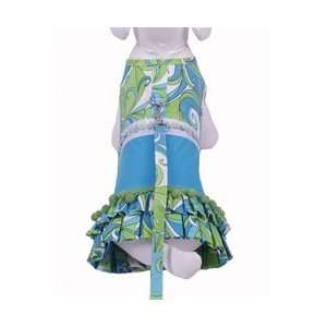  Retro Harness Dress In Blue With Matching Lead Kitchen 