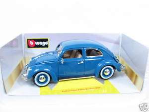 Bburago 1955 Volkswagen Kafer Beetle Blue 1/18 Diecast  