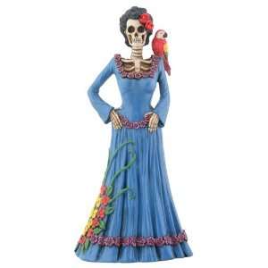  Day Of The Dead Blue Lady Figurine