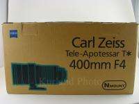 Contax 400mm 4.0 Tele Apotessar N Lens APO Tessar 400  