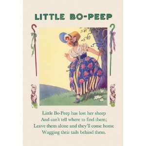  Little Bo Peep 12x18 Giclee on canvas