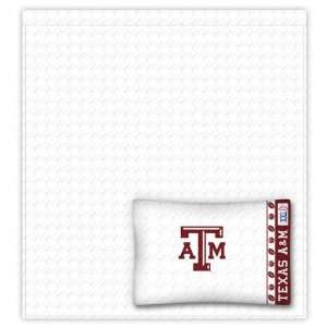 Texas A&M Aggies Sheet Set   Full Bed 