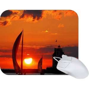 com Rikki Knight Boats at sunset Mouse Pad Mousepad   Ideal Gift for 