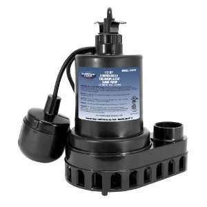   Pump 92570 Thermoplastic Sump Pump with Tethered Float Switch, 1/2 HP