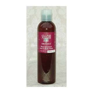  Rose Geranium Face and Body Wash 8oz/240ml Beauty