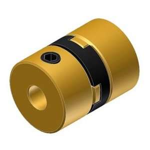 Oldham Coupling, Set Screw, Brass, 3/8in. Od, 4mm Bores, Blind Bore 
