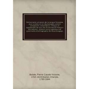   Claude Victoire, 1765 1824,Nodier, Charles, 1780 1844 Boiste Books