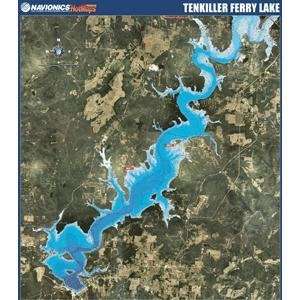  Tenkiller Ferry Lake Paper Map