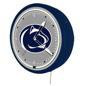  Penn State Nittany Lions 20 Metal encased Neon Clock 