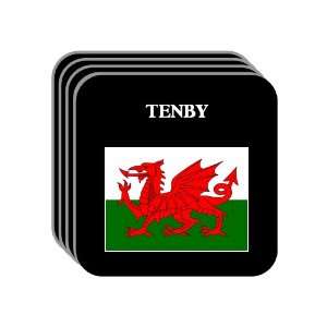  Wales   TENBY Set of 4 Mini Mousepad Coasters 