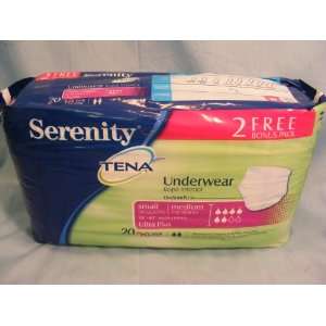  Serenity Tena Underwear Ultra Plus Small Medium 20 Pair 