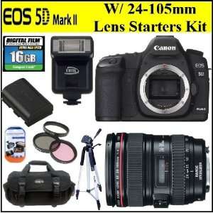  Canon EOS 5D Mark II 21.1MP Full Frame CMOS Digital SLR 