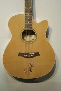 CARRIE UNDERWOOD Autograph Natural Copley Acoustic Guitar COA signed 