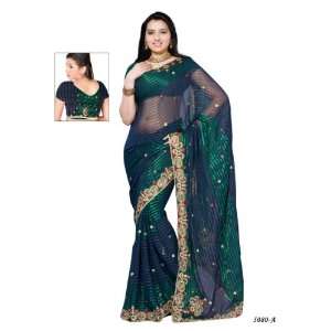 Bollywood Style Designer Pure Georgette Fabric Saree