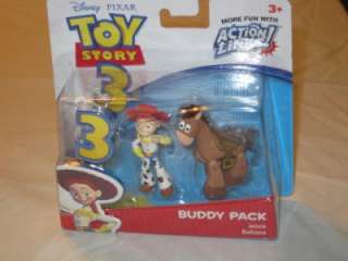NEW Lot Of 3 Action Links Toy Story Buddy Packs Jessie Hero Woody 