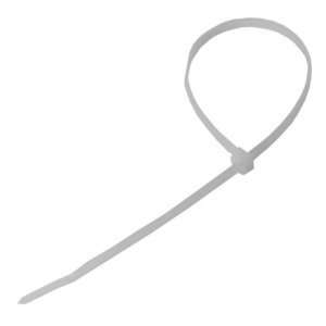  11 40 LB Cable Ties, White, 100/Pack