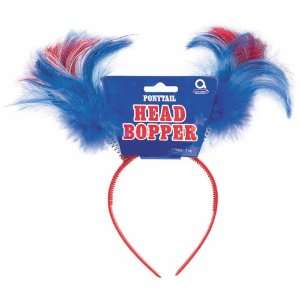   Patriotic Ponytail Head Bopper / Red/White/Blue 