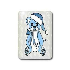 Janna Salak Designs Teddy Bears   Christmas Cute Blue Teddy Bear with 