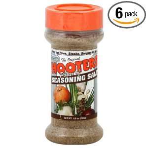Hooters Seasoning Salt, 6.5 Ounce (Pack of 6)