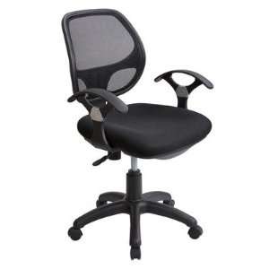  TECHNI MOBILI 0097M Mesh Office Chair in Black Office 