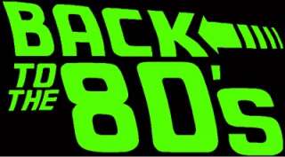 Back to the 80s Womens T Shirt with Neon Print 8 16  