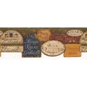  Country Quote Die Cut Wallpaper Border