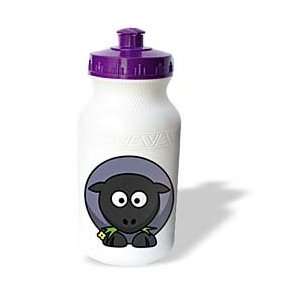   Art   Dark Purple and Black Sheep   Water Bottles