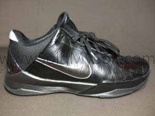 Nike Zoom Kobe V Black Silver Blackout Mens New Basketball VI Sz 11 