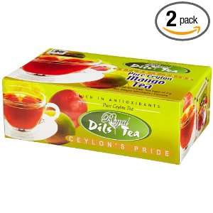 Dils Royal Tea, Mango Tea, 100 Count Foil Envelopes (Pack of 2 