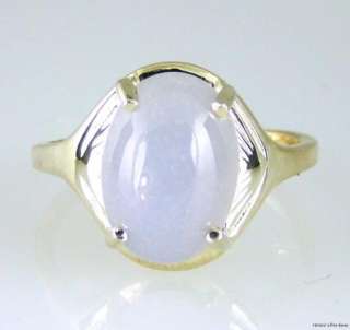 Blue Chalcedony Ring .925 Sterling Silver  