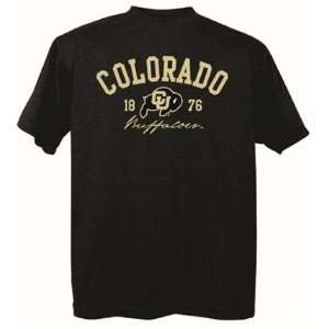  Colorado Buffaloes CU NCAA Black Short Sleeve T Shirt 