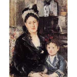   of Maria Boursier and Her Daughter, by Morisot Berthe