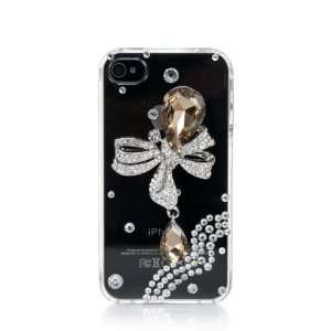 Smile Case 3D Bowknot Crystalized Rhinestone Bling Full Cover Case for 