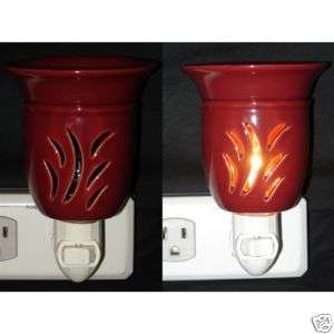 New RED Candle Warmer Tart Oil Lamp Plug In Burner  