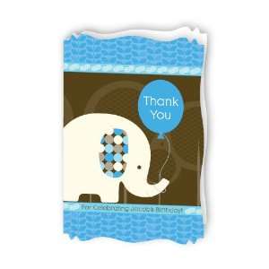  Boy Elephant   Personalized Birthday Party Thank You Cards 