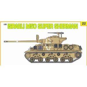   35 Israeli M50 Super Sherman Tank w/Paratroopers Kit Toys & Games