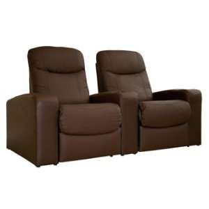  Baxton Studios Cannes Theater Seating in Brown Set of 2 by 