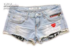 Bleached Destroyed Ripped Pockets Peekaboo Denim Shorts  