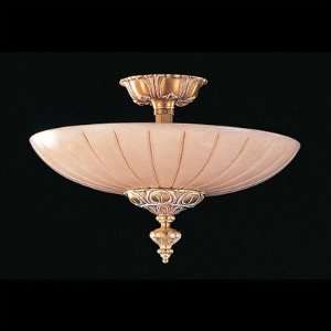  Crystorama 896 WH / 896 BZ Bravado Alabaster Semi  Flush 