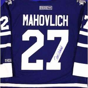  Frank Mahovlich Autographed Hockey Jersey (Toronto Maple 