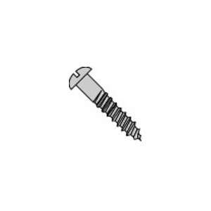 Slotted Round Full Body Wood Screw Zinc 4 X 1/4 (Pack of 10,000 