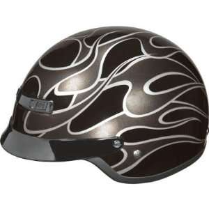  NEW Z1R NOMAD HELMET, SILVER/GHOST FLAMES, XS Automotive