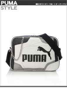 BN PUMA Break Soulder Messenger School Bag White/Black  