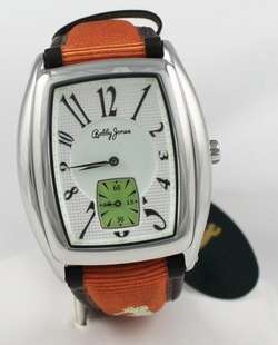 New Bobby Jones Golf Orange / Chocolate Brown BJ0001 Watch ~ Grey Gift 