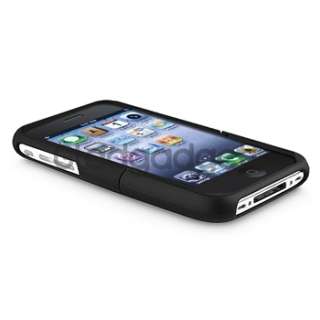   Rubber Hard Case Cover+Privacy Film Guard For iPhone 3GS 3G New  