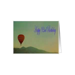  Happy 92nd Birthday Hot Air Balloon Card Toys & Games