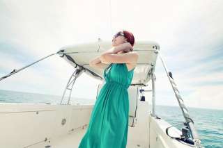 New bohemian maxi long dresses beach sundress V neck boho dress full 
