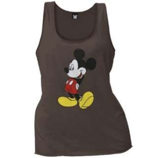  Mickey Mouse   Brown Ladies Tank Top Clothing